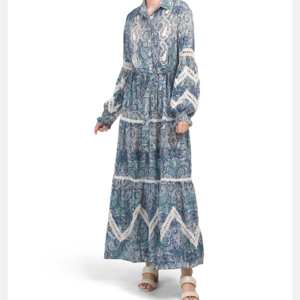 MISS JUNE— Paisley Maxi Dress